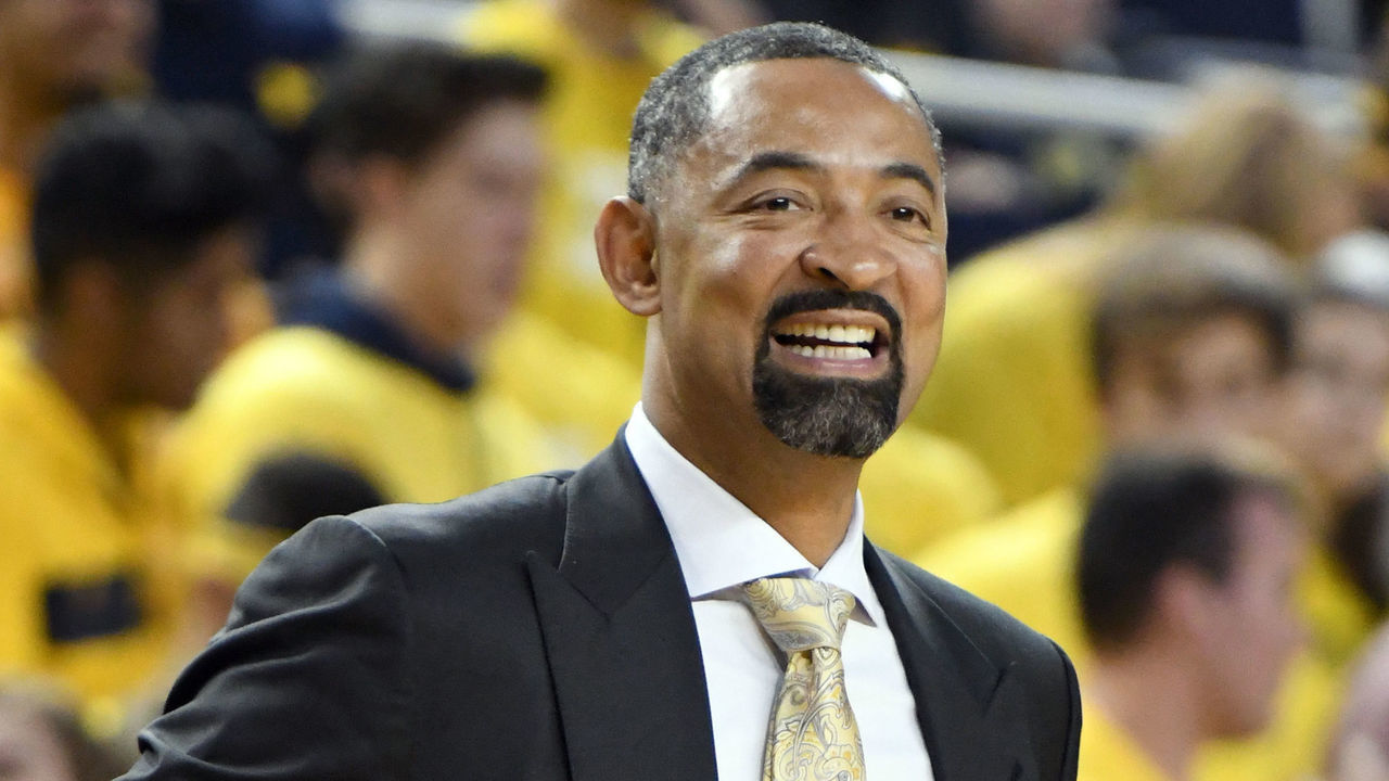 ANN ARBOR, MI - NOVEMBER 12: Head coach Juwan Howard of the Michigan Wolverines looks on during a basketball game against the Creighton Bluejays at the Crisler Center on November 12, 2019 in Ann Arbor, Michigan.