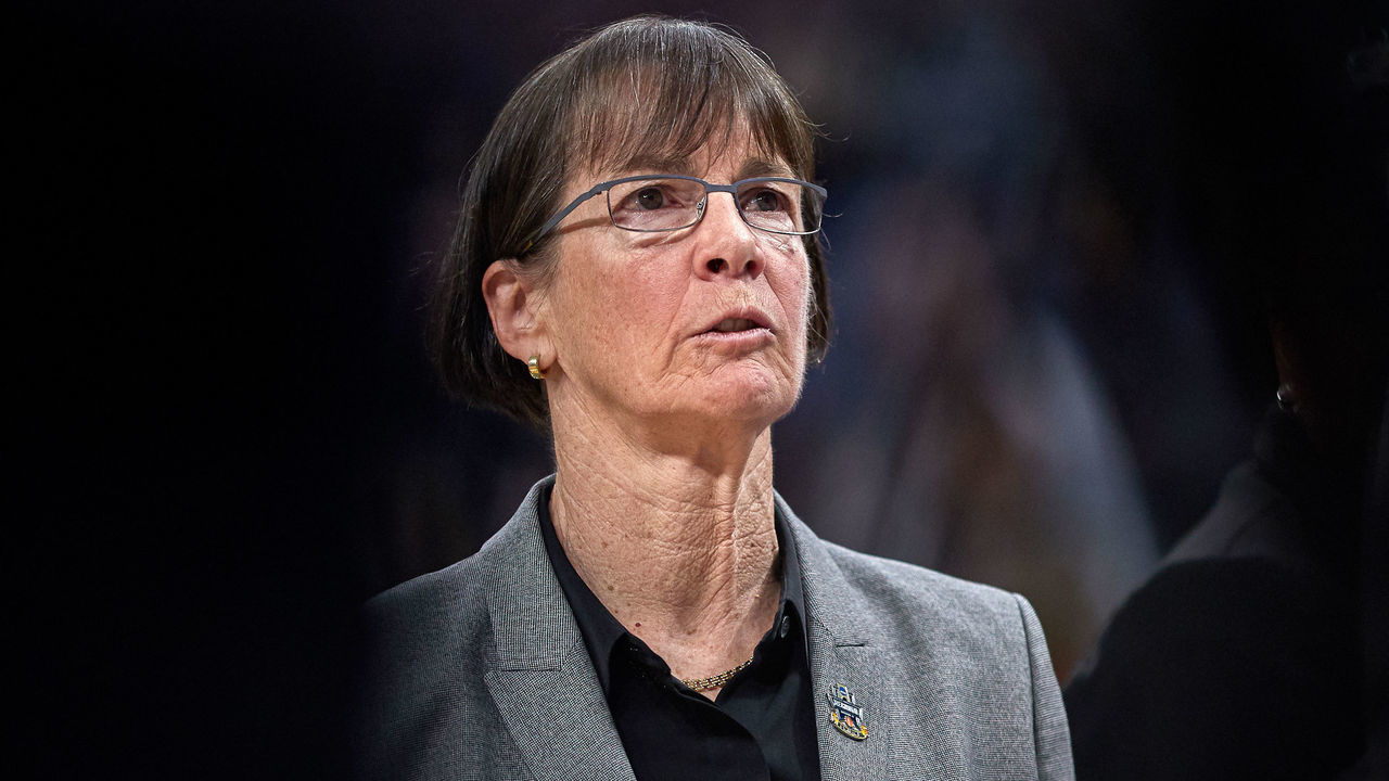 CHICAGO, IL - MARCH 30: Stanford Cardinal head coach Tara VanDerveer looks on in game action during the Women's NCAA Division I Championship - Third Round game between the Missouri State Lady Bears and the Stanford Cardinal on March 30, 2019 at the Wintrust Arena in Chicago, IL.