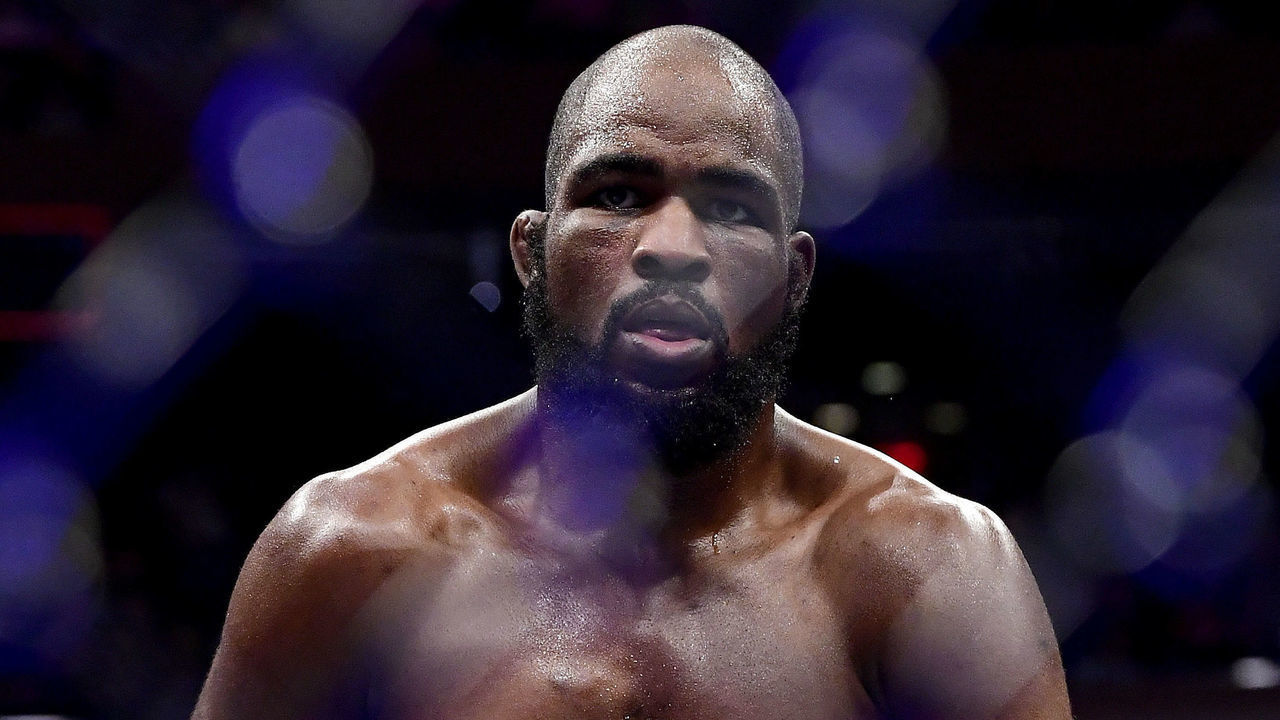 NEW YORK, NEW YORK - NOVEMBER 02: Corey Anderson of the United States celebrates victory Johnny Walker of Brazil in the Light Heavyweight bout bout during UFC 244 at Madison Square Garden on November 02, 2019 in New York City.