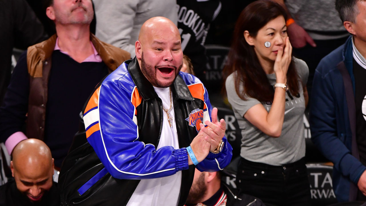 NEW YORK, NY - OCTOBER 25: Fat Joe attends New York Knicks v Brooklyn Nets game at Barclays Center on October 25, 2019 in New York City.