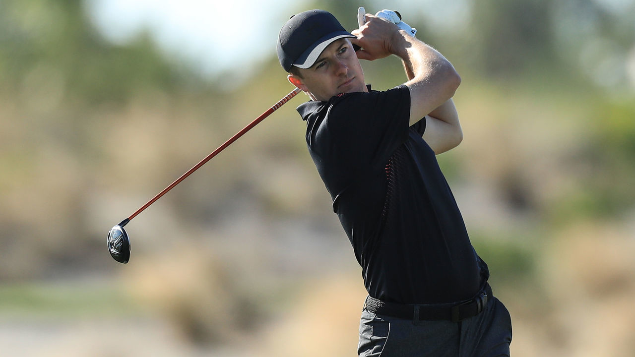 NASSAU, BAHAMAS - DECEMBER 03: Jordan Spieth of the United States plays a shot during the pro-am as a preview for the 2019 Hero World Challenge at Albany on December 03, 2019 in Nassau, Bahamas.