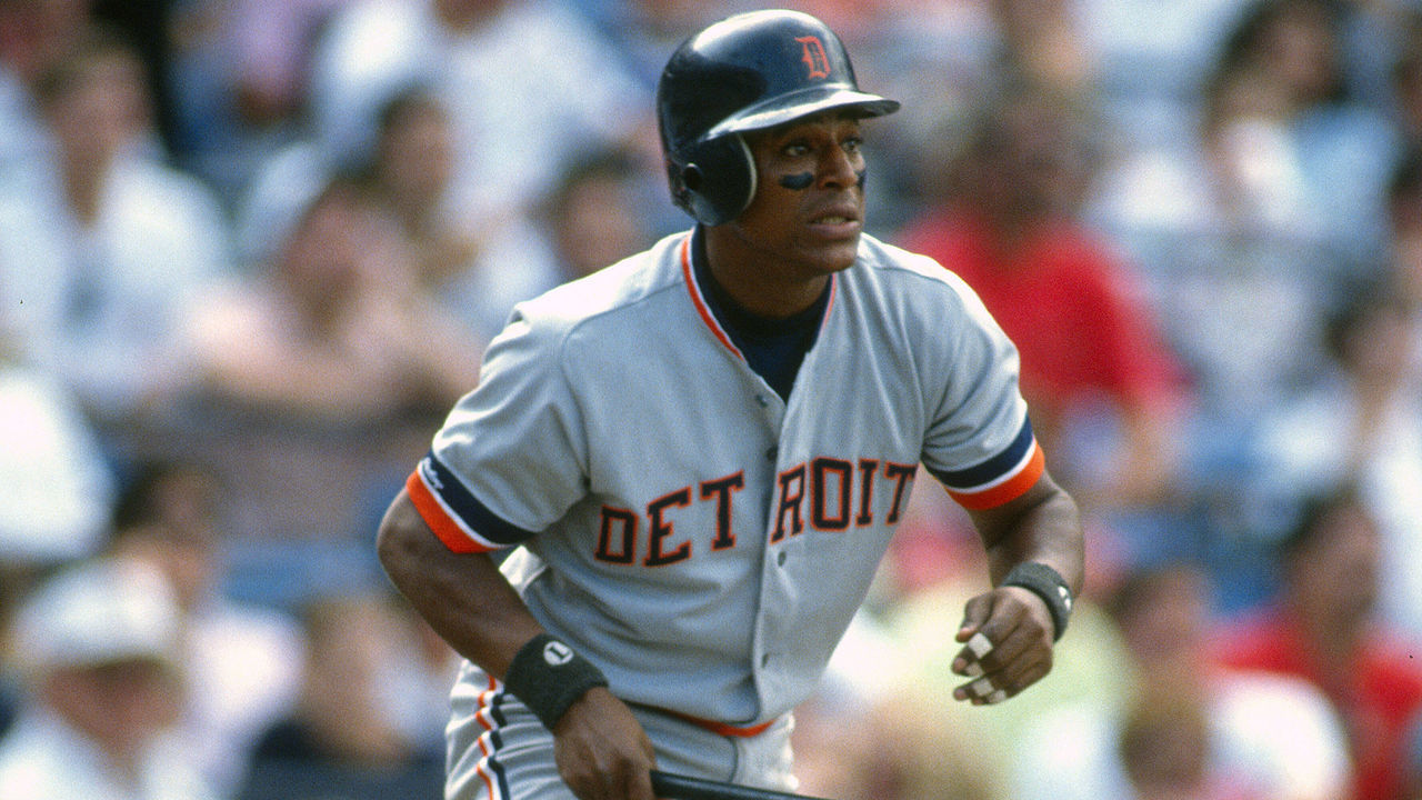 BALTIMORE, MD - CIRCA 1984: Lou Whitaker #1 of the Detroit Tigers bats against the Baltimore Orioles during an Major League Baseball game circa 1984 at Memorial Stadium in Baltimore, Maryland. Whitaker played for the Tigers from 1977-95.