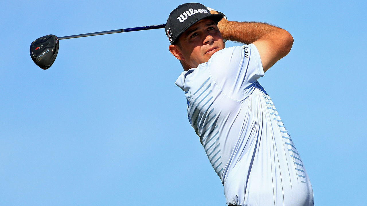 NASSAU, BAHAMAS - DECEMBER 06: Gary Woodland of the United States hits is tee shot on the fourth hole during the third round of the Hero World Challenge on December 06, 2019 in Nassau, Bahamas.