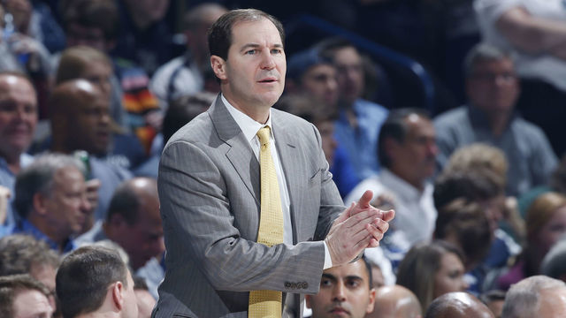 CINCINNATI, OH - NOVEMBER 28: Head coach Scott Drew of the Baylor Bears looks on during a game against the Xavier Musketeers at Cintas Center on November 28, 2017 in Cincinnati, Ohio. Xavier won 76-63.