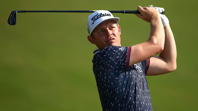 SYDNEY, AUSTRALIA - DECEMBER 05: Cameron Smith of Queensland plays an approach shot on the 17th hole during day one of the 2019 Australian Golf Open at The Australian Golf Club on December 05, 2019 in Sydney, Australia.