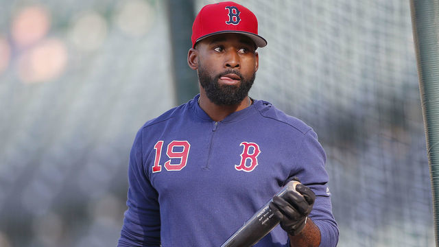 DENVER, CO - AUGUST 27: Boston Red Sox outfielder Jackie Bradley (19) prior to a game between the Colorado Rockies and the visiting Boston Red Sox on August 27, 2019 at Coors Field in Denver, CO.