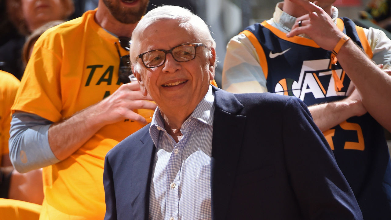 SALT LAKE CITY, UT - MAY 6: David Stern attends Game Four of the Western Conference Semifinals of the 2018 NBA Playoffs between the Houston Rockets and Utah Jazz on May 6, 2018 at the Vivint Smart Home Arena Salt Lake City, Utah. Mandatory Copyright Notice: Copyright 2018 NBAE