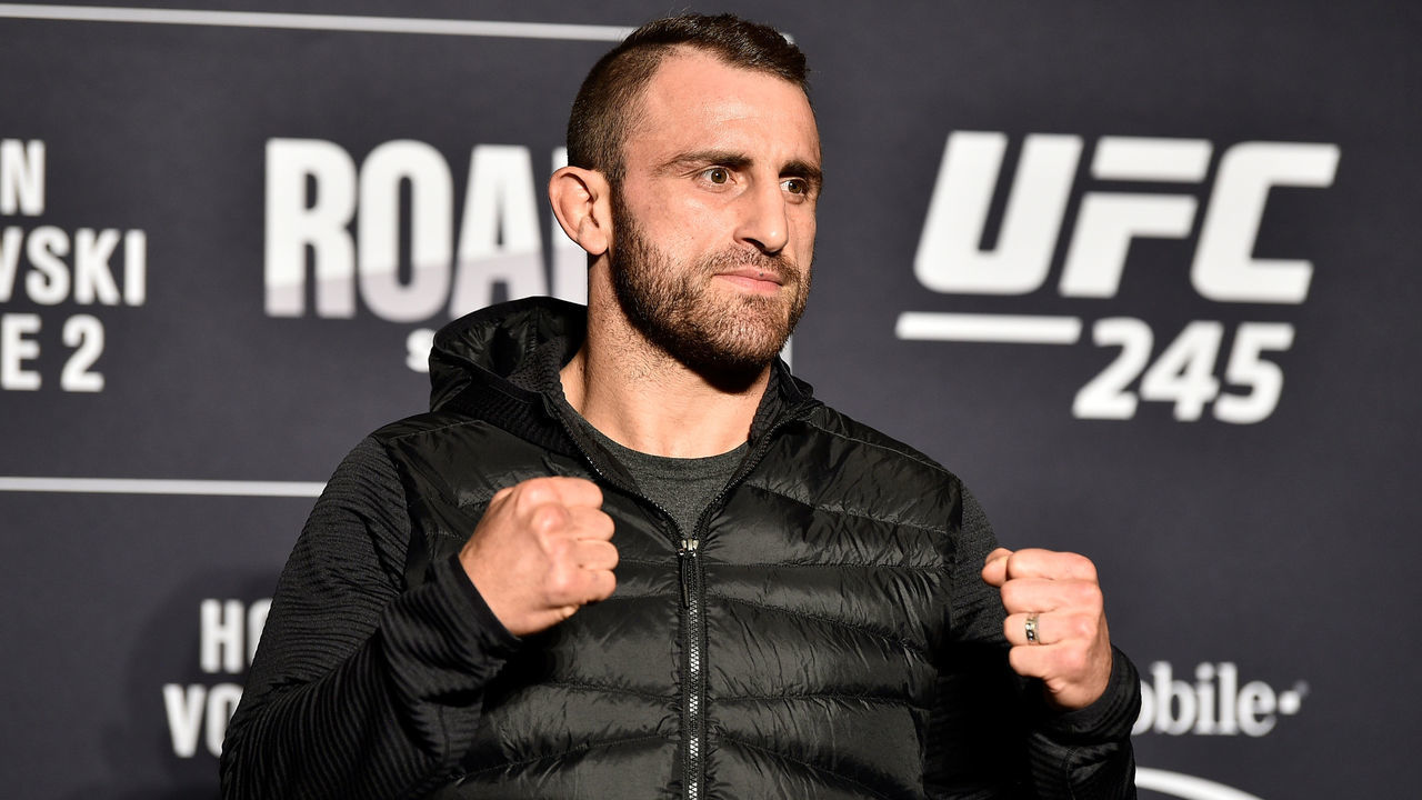 LAS VEGAS, NEVADA - DECEMBER 12: Alexander Volkanovski of Australia poses for the media at the Red Rock Casino Resort during the UFC 245 Ultimate Media Day on December 12, 2019 in Las Vegas, Nevada.