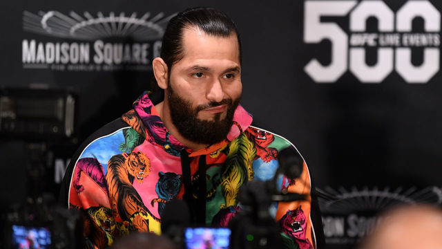 NEW YORK, NEW YORK - OCTOBER 31: Jorge Masvidal interacts with media during the UFC 244 Ultimate Media Day on October 31, 2019 in New York City.