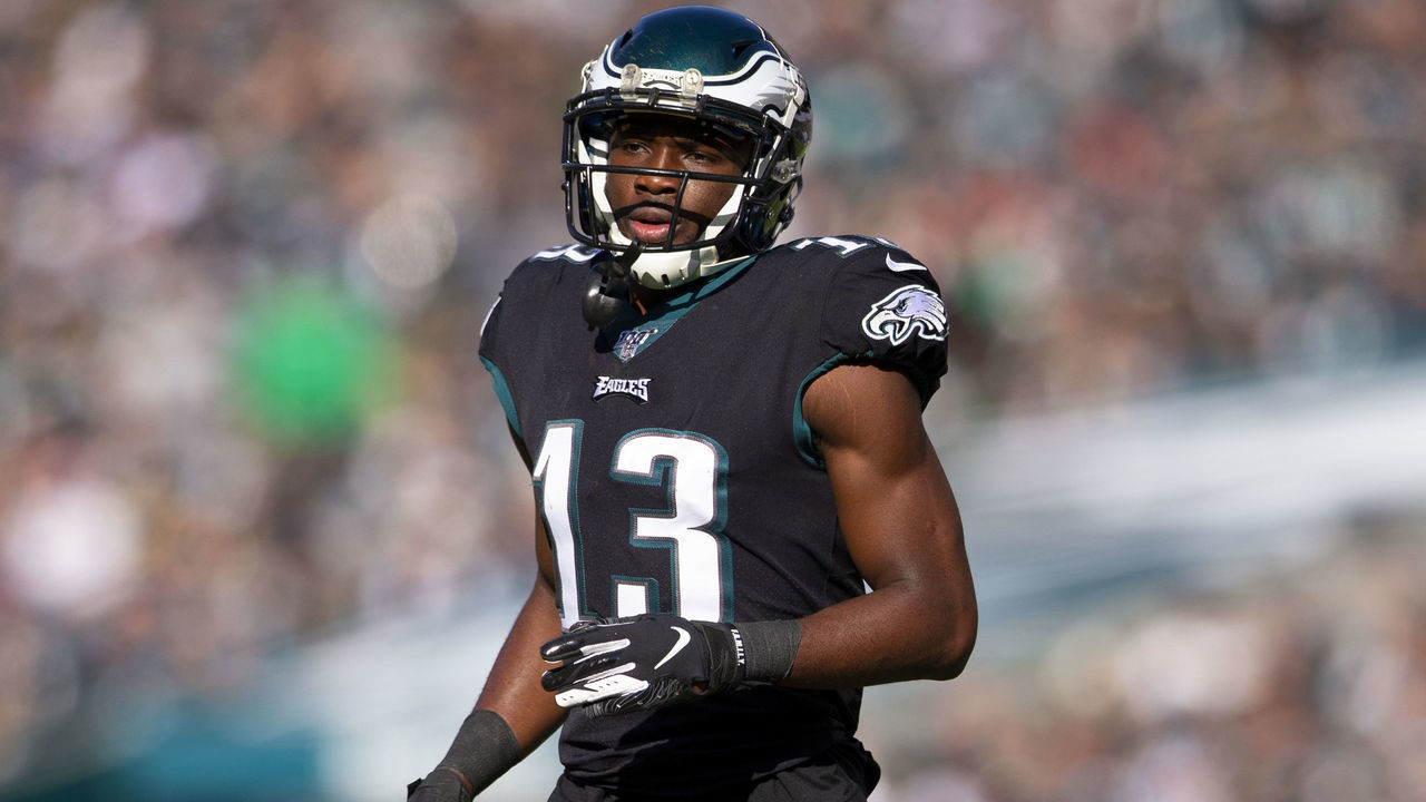 PHILADELPHIA, PA - NOVEMBER 03: Nelson Agholor #13 of the Philadelphia Eagles in action against the Chicago Bears at Lincoln Financial Field on November 3, 2019 in Philadelphia, Pennsylvania.