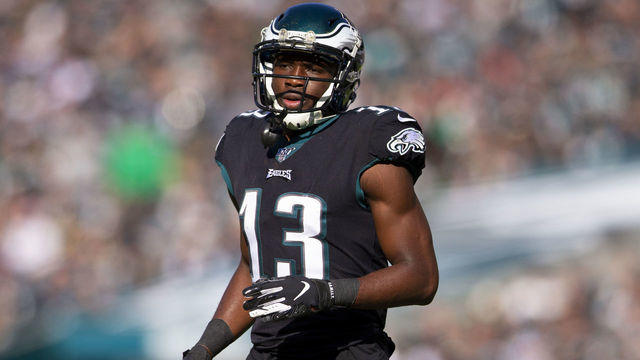 PHILADELPHIA, PA - NOVEMBER 03: Nelson Agholor #13 of the Philadelphia Eagles in action against the Chicago Bears at Lincoln Financial Field on November 3, 2019 in Philadelphia, Pennsylvania.