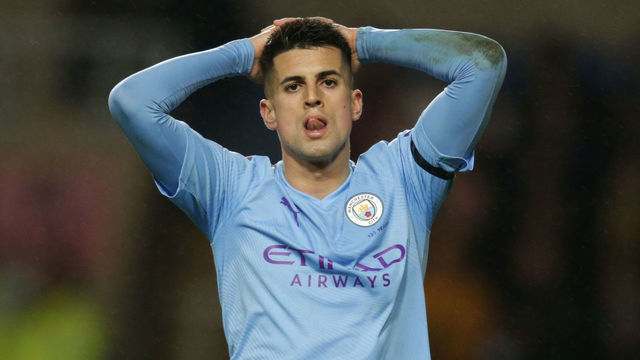 OXFORD, ENGLAND - DECEMBER 18: Joao Cancelo of Manchester City during the Carabao Cup Quarter Final match between Oxford United and Manchester City at Kassam Stadium on December 18, 2019 in Oxford, England.