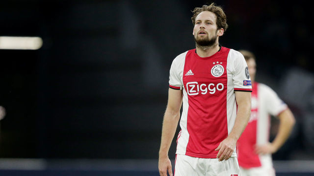 AMSTERDAM, NETHERLANDS - DECEMBER 10: Daley Blind of Ajax during the UEFA Champions League match between Ajax v Valencia at the Johan Cruijff Arena on December 10, 2019 in Amsterdam Netherlands
