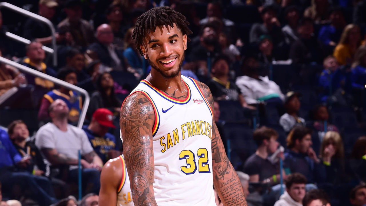 SAN FRANCISCO, CA - DECEMBER 23: Marquese Chriss #32 of the Golden State Warriors smiles during the game against the Minnesota Timberwolves on December 23, 2019 at Chase Center in San Francisco, California. NOTE TO USER: User expressly acknowledges and agrees that, by downloading and or using this photograph, user is consenting to the terms and conditions of Getty Images License Agreement. Mandatory Copyright Notice: Copyright 2019 NBAE