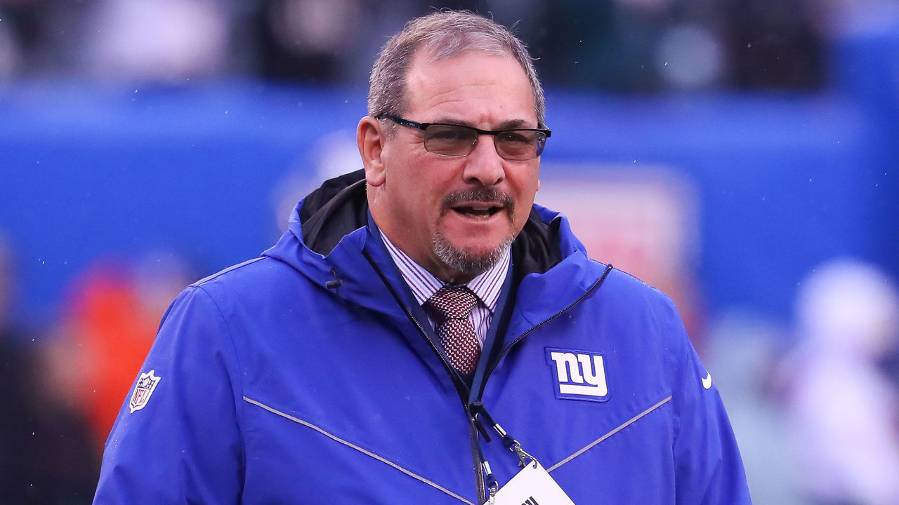 EAST RUTHERFORD, NJ - DECEMBER 29: New York Giants general manager Dave Gettleman prior to the National Football League game between the New York Giants and the Philadelphia Eagles on December 29, 2019 at MetLife Stadium in East Rutherford, NJ.