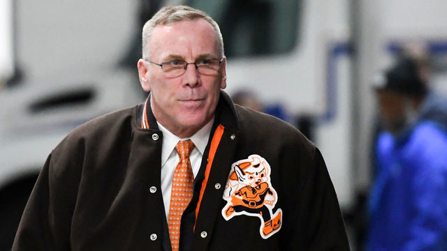 CLEVELAND, OH - NOVEMBER 14, 2019: General manager John Dorsey of the Cleveland Browns enters the stadium prior to a game against the Pittsburgh Steelers on November 14, 2019 at FirstEnergy Stadium in Cleveland, Ohio. Cleveland won 21-7. (Photo by: 2019 Nick Cammett/Diamond Images via Getty Images)