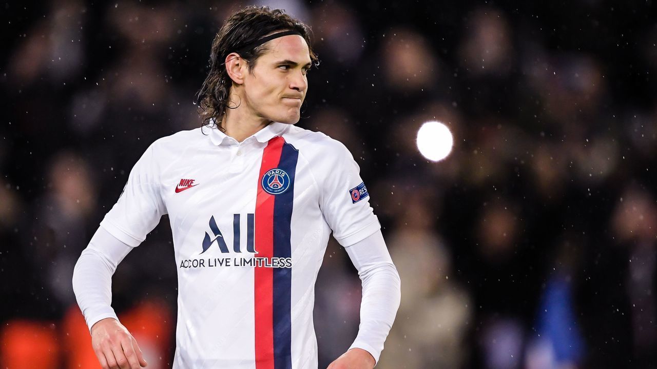 Edinson Cavani of Paris Saint-Germain during the UEFA Champions League group A match between Paris St Germain and Galatasaray AS at at the Parc des Princes on December 11, 2019 in Paris, France