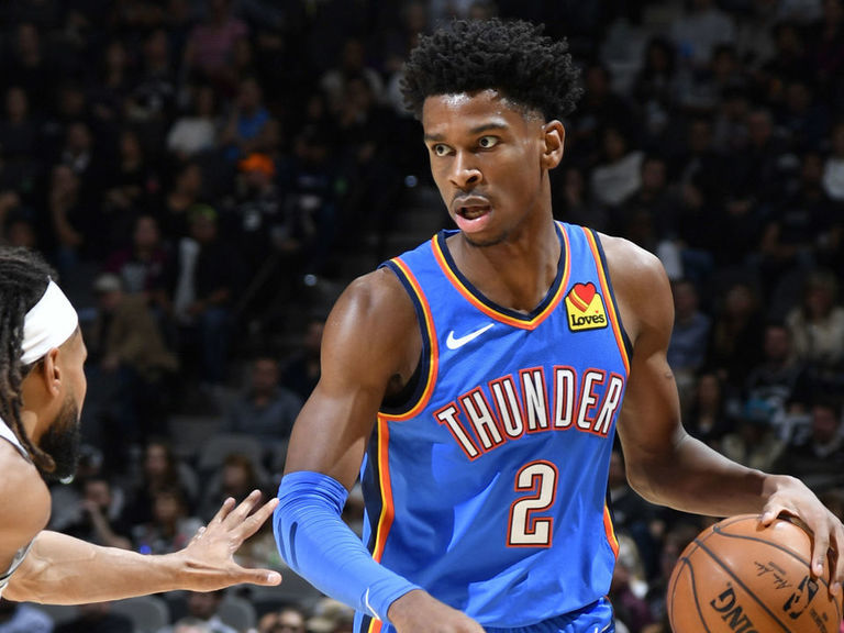 SGA's 25 points help Thunder snap 9-game skid in San Antonio | theScore.com