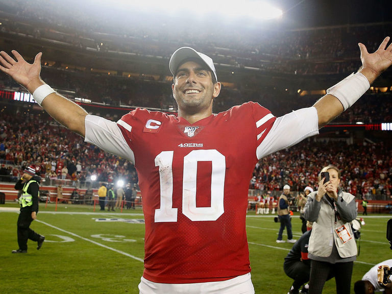 Garoppolo's agency files trademarks for 'Feels great baby'