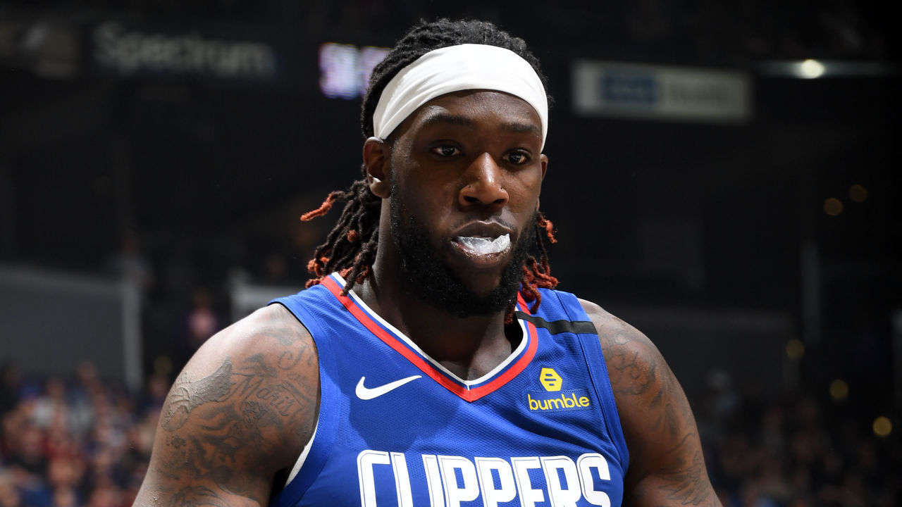 LOS ANGELES, CA - JANUARY 4: Montrezl Harrell #5 of the LA Clippers looks on during the game against the Memphis Grizzlies on January 4, 2020 at STAPLES Center in Los Angeles, California. NOTE TO USER: User expressly acknowledges and agrees that, by downloading and/or using this Photograph, user is consenting to the terms and conditions of the Getty Images License Agreement. Mandatory Copyright Notice: Copyright 2020 NBAE