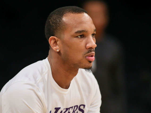 LOS ANGELES, CA - JANUARY 03: Los Angeles Lakers guard Avery Bradley (11) before the New Orleans Pelicans vs Los Angeles Lakers NBA basketball game on January 03, 2019, at Staples Center in Los Angeles, CA.
