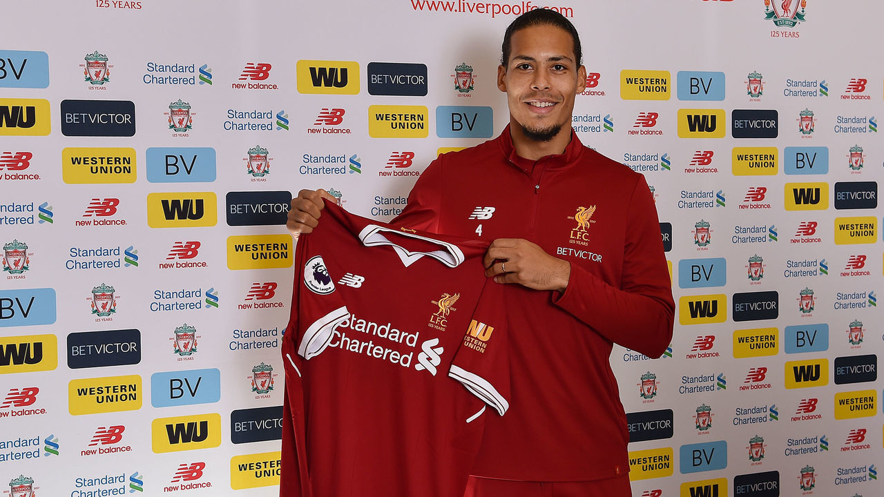 LIVERPOOL, ENGLAND - DECEMBER 31: (THE SUN OUT, THE SUN ON SUNDAY OUT) Liverpool's new signing Virgil van Dijk pictured at Melwood Training Ground on December 31, 2017 in Liverpool, England.