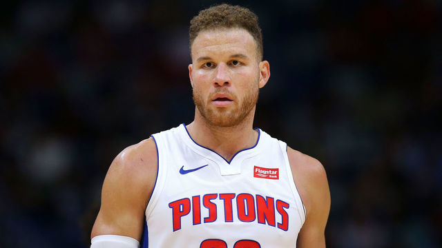 NEW ORLEANS, LOUISIANA - DECEMBER 09: Blake Griffin #23 of the Detroit Pistons reacts against the New Orleans Pelicans during the second half at the Smoothie King Center on December 09, 2019 in New Orleans, Louisiana.
