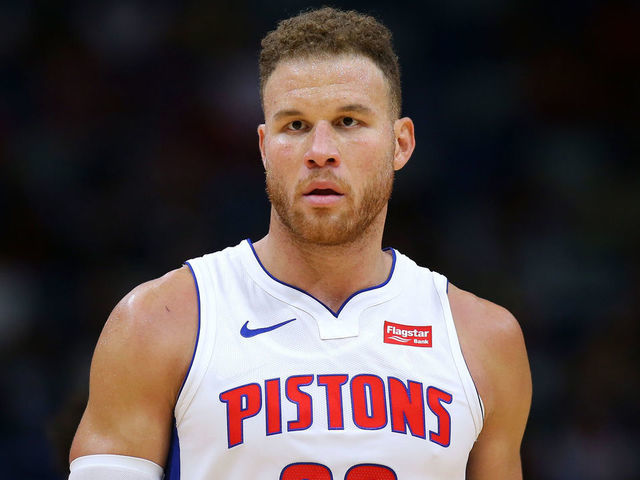 NEW ORLEANS, LOUISIANA - DECEMBER 09: Blake Griffin #23 of the Detroit Pistons reacts against the New Orleans Pelicans during the second half at the Smoothie King Center on December 09, 2019 in New Orleans, Louisiana.