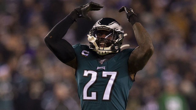 PHILADELPHIA, PA - DECEMBER 22: Malcolm Jenkins #27 of the Philadelphia Eagles reacts against the Dallas Cowboys at Lincoln Financial Field on December 22, 2019 in Philadelphia, Pennsylvania.