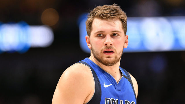 DALLAS, TX - JANUARY 4: Luka Doncic #77 of the Dallas Mavericks looks on during the game against the Charlotte Hornets on January 4, 2020 at the American Airlines Center in Dallas, Texas. Mandatory Copyright Notice: Copyright 2020 NBAE