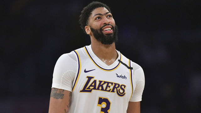 LOS ANGELES, CA - JANUARY 05: Anthony Davis #3 of the Los Angeles Lakers while playing the Detroit Pistons at Staples Center on January 5, 2020 in Los Angeles, California. Lakers won 106-99. NOTE TO USER: User expressly acknowledges and agrees that, by downloading and/or using this photograph, user is consenting to the terms and conditions of the Getty Images License Agreement.