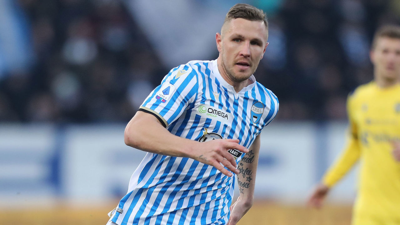 FERRARA, ITALY - JANUARY 05: Jasmin Kurtic of Spal in action during the Serie A match between SPAL and Hellas Verona at Stadio Paolo Mazza on January 5, 2020 in Ferrara, Italy.