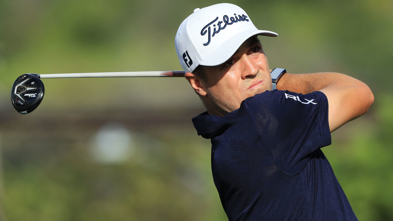 HONOLULU, HAWAII - JANUARY 10: Justin Thomas of the United States plays a shot on the 15th hole during the second round of the Sony Open in Hawaii at the Waialae Country Club on January 10, 2020 in Honolulu, Hawaii.