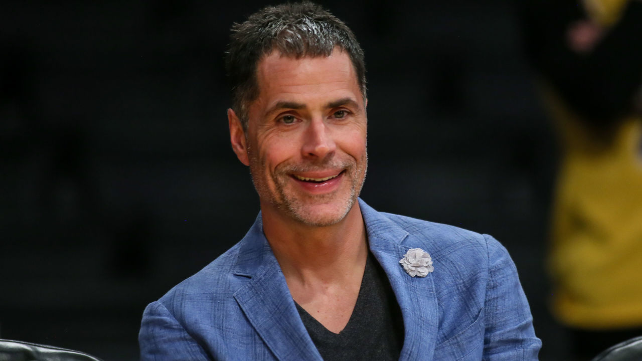 LOS ANGELES, CA - JANUARY 05: Los Angeles Lakers general manager Rob Pelinka during an NBA game between the Detroit Pistons and the Los Angeles Lakers on January 05, 2020, at Stapes Center in Los Angeles, CA.