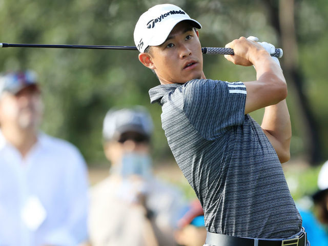 HONOLULU, HAWAII - JANUARY 10: Collin Morikawa of the United States plays a shot during the second round of the Sony Open in Hawaii at the Waialae Country Club on January 10, 2020 in Honolulu, Hawaii.