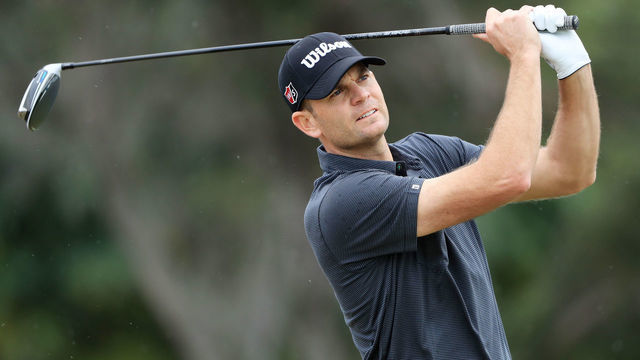 HONOLULU, HAWAII - JANUARY 11: Brendan Steele of the United States plays his shot from the first tee during the third round of the Sony Open in Hawaii at the Waialae Country Club on January 11, 2020 in Honolulu, Hawaii.