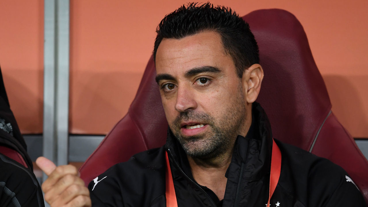 DOHA, QATAR - DECEMBER 17: Al-Sadd SC head coach Xabvier Hernandez looks on prior to the match between Al-Sadd SC and ES Tunis at Khalifa International Stadium on December 17, 2019 in Doha, Qatar.