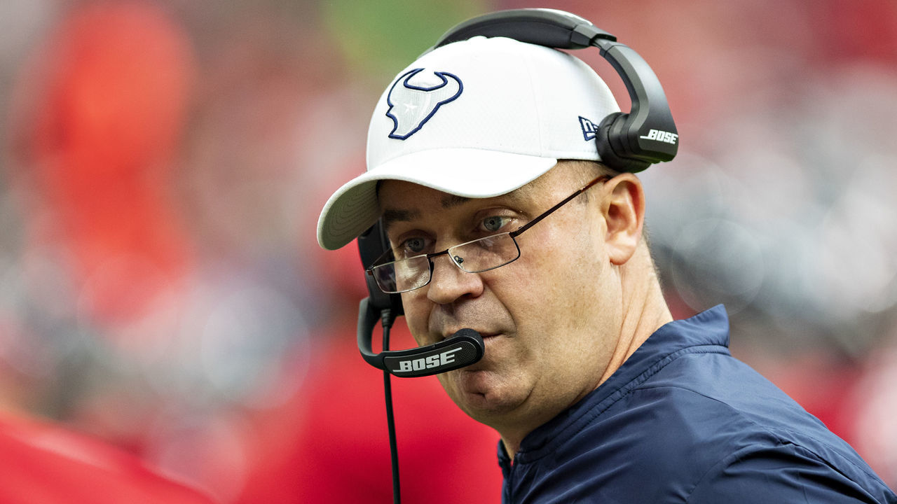 HOUSTON, TX - DECEMBER 8: Head Coach Bill OBrien of the Houston Texans on the sidelines during the first half of a game against the Denver Broncos at NRG Stadium on December 8, 2019 in Houston, Texas.