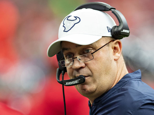 HOUSTON, TX - DECEMBER 8: Head Coach Bill OBrien of the Houston Texans on the sidelines during the first half of a game against the Denver Broncos at NRG Stadium on December 8, 2019 in Houston, Texas.
