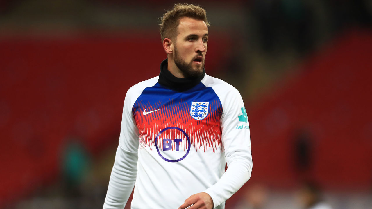 Harry Kane of England during the UEFA European Championship Group A Qualifying match between England and Montenegro at Wembley Stadium, London on Thursday 14th November 2019.