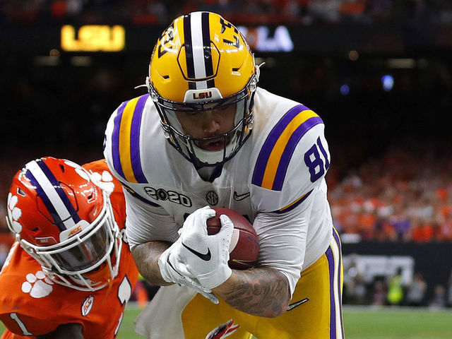 LSU's Thaddeus Moss declares for the NFL Draft