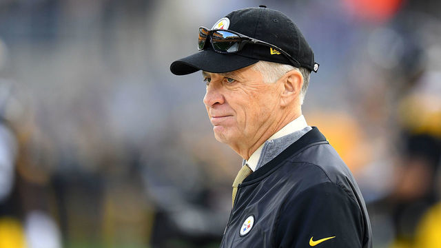 PITTSBURGH, PA - NOVEMBER 10: Owner Art Rooney ll of the Pittsburgh Steelers looks on during warmups prior to the game agains the Los Angeles Rams at Heinz Field on November 10, 2019 in Pittsburgh, Pennsylvania.