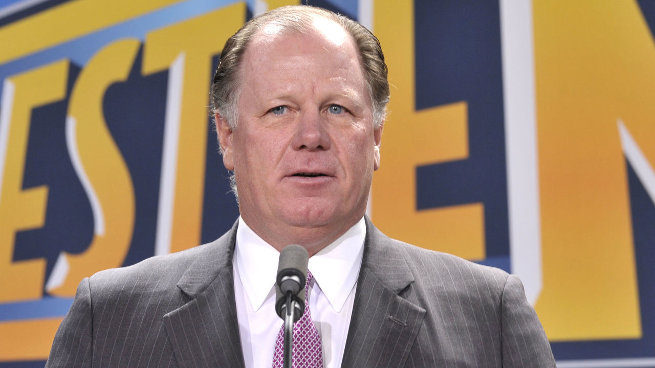 EAST RUTHERFORD, NJ - FEBRUARY 16: Mark Lamping attends a press conference to announce a major international event at MetLife Stadium on February 16, 2012 in East Rutherford, New Jersey.