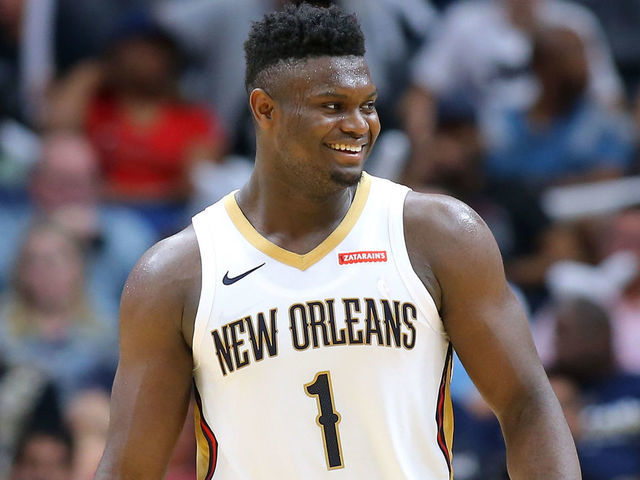 NEW ORLEANS, LOUISIANA - OCTOBER 11: Zion Williamson #1 of the New Orleans Pelicans reacts during a game against the Utah Jazz at the Smoothie King Center on October 11, 2019 in New Orleans, Louisiana.