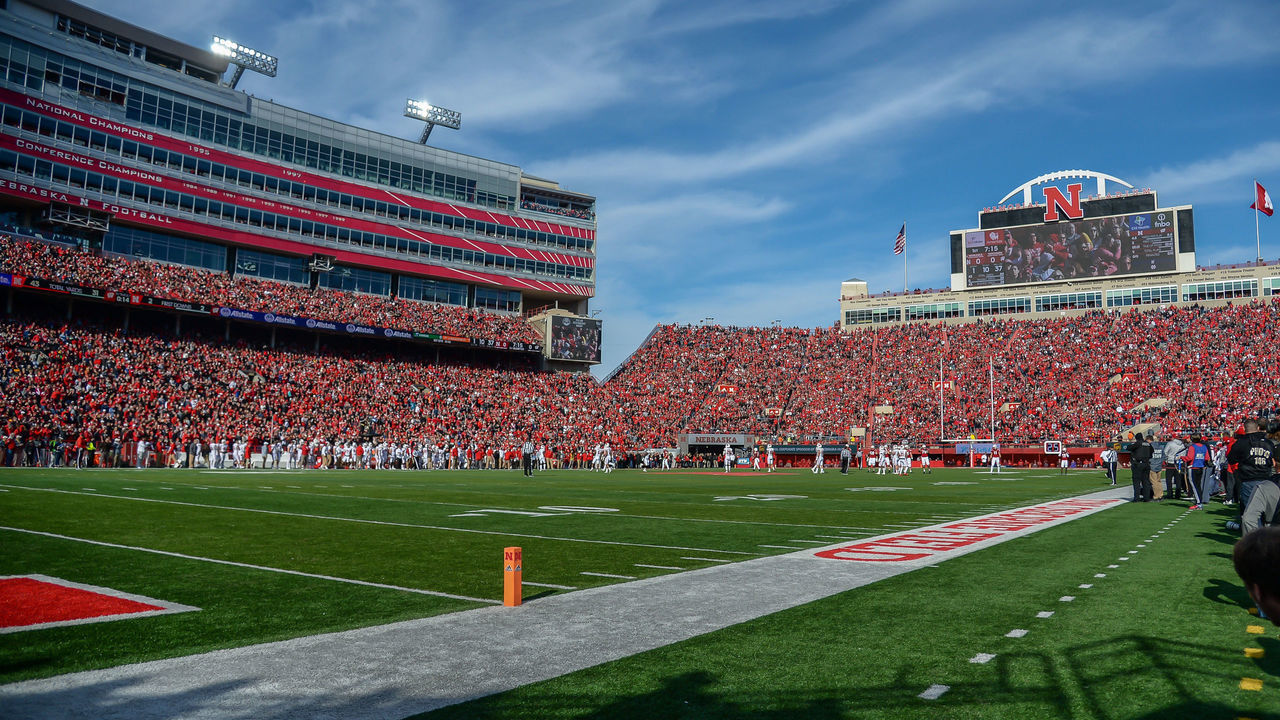 LINCOLN, NE - NOVEMBER 16: General view of the stadium during the game between the Nebraska Cornhuskers and the Wisconsin Badgers at Memorial Stadium on November 16, 2019 in Lincoln, Nebraska.