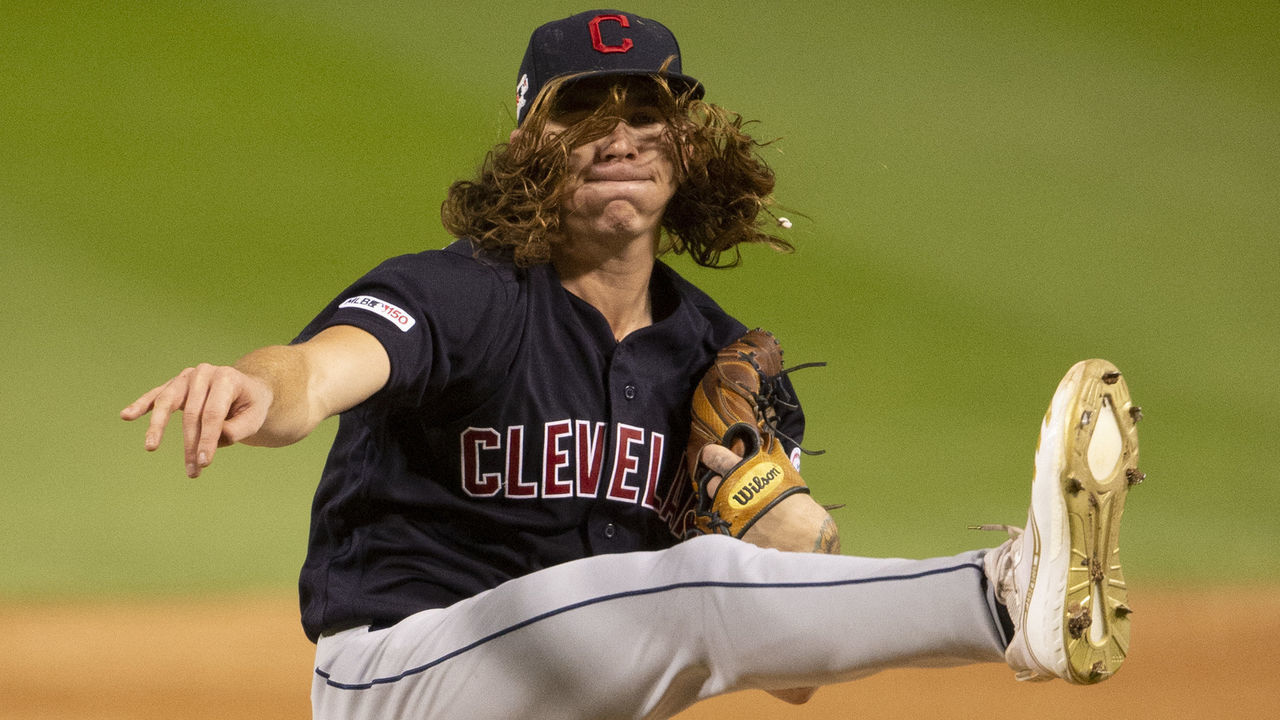 CHICAGO - SEPTEMBER 24: Mike Clevinger #52 of the Cleveland Indians pitches against the Chicago White Sox on September 24, 2019 at Guaranteed Rate Field in Chicago, Illinois.