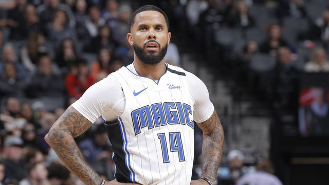 SACRAMENTO, CA - JANUARY 13: D.J. Augustin #14 of the Orlando Magic looks on during the game against the Sacramento Kings on January 13, 2020 at Golden 1 Center in Sacramento, California. NOTE TO USER: User expressly acknowledges and agrees that, by downloading and or using this photograph, User is consenting to the terms and conditions of the Getty Images Agreement. Mandatory Copyright Notice: Copyright 2020 NBAE