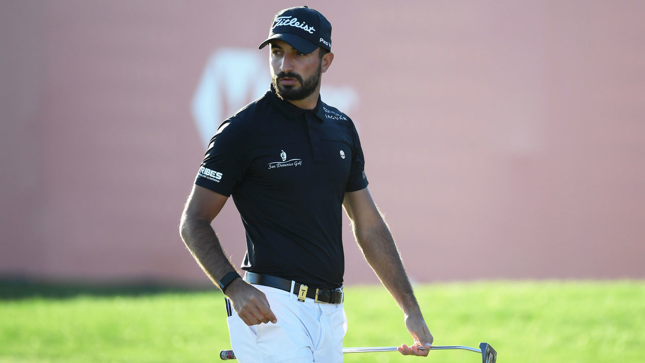 ABU DHABI, UNITED ARAB EMIRATES - JANUARY 17: Francesco Laporta of Italy walks onto the eighteenth green during Day Two of the Abu Dhabi HSBC Championship at Abu Dhabi Golf Club on January 17, 2020 in Abu Dhabi, United Arab Emirates.