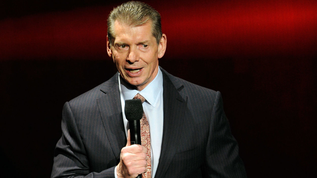 LAS VEGAS, NV - JANUARY 08: WWE Chairman and CEO Vince McMahon speaks at a news conference announcing the WWE Network at the 2014 International CES at the Encore Theater at Wynn Las Vegas on January 8, 2014 in Las Vegas, Nevada. The network will launch on February 24, 2014 as the first-ever 24/7 streaming network, offering both scheduled programs and video on demand. The USD 9.99 per month subscription will include access to all 12 live WWE pay-per-view events each year. CES, the world's largest annual consumer technology trade show, runs through January 10 and is expected to feature 3,200 exhibitors showing off their latest products and services to about 150,000 attendees.