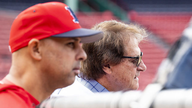 BOSTON, MA - APRIL 29: Vice President and Special Assistant to the President of Baseball Operation Tony La Russa of the Boston Red Sox looks on before a game against the Oakland Athletics on April 29, 2019 at Fenway Park in Boston, Massachusetts.